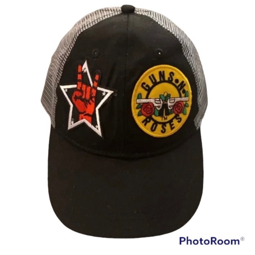 GUNS N ROSES & ROCKSTAR CUSTOMIZED TRUCKER HAT